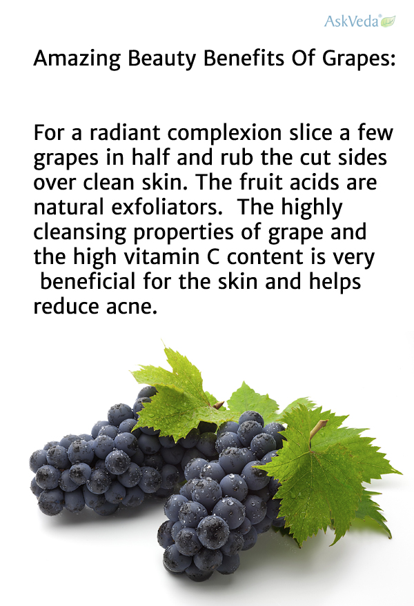 Amazing beauty benefits of grapes!!